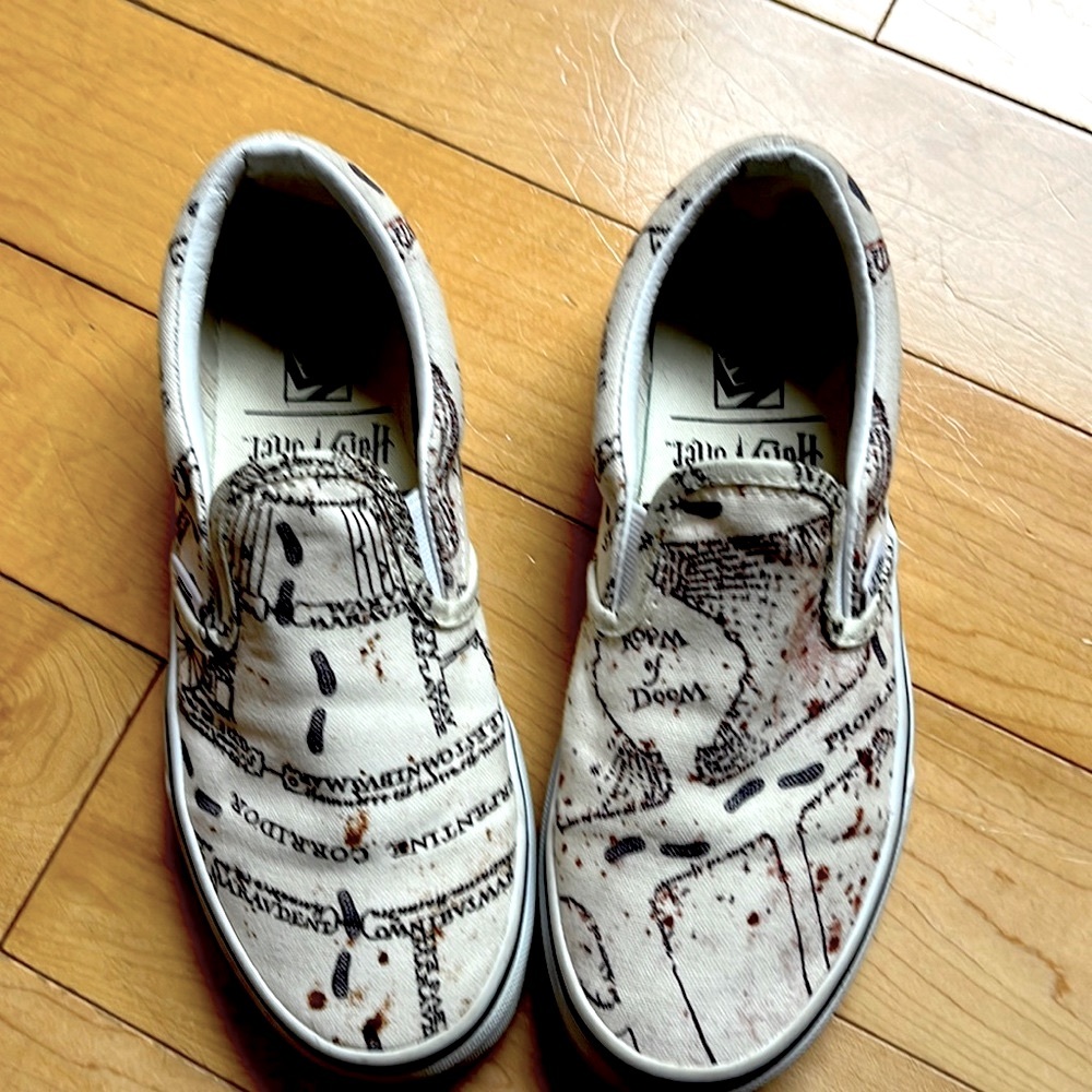 Vans Limited Edition Harry Potter Marauders Map Classic Slip Ons
